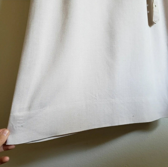 1950s Vintage Pencil Dress Belt Set in Beige Stone or Taupe Miss Ruth - Picture 5 of 7